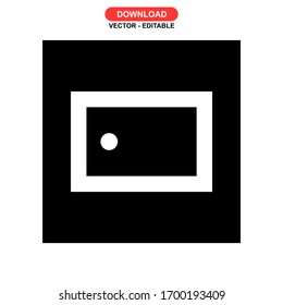 Icono de conmutador o logotipo símbolo de signo aislado ilustración vectorial - iconos vectoriales de estilo negro de alta calidad
