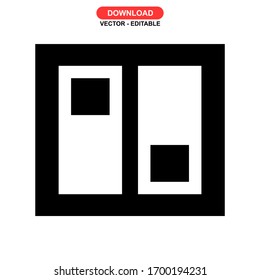 Icono de conmutador o logotipo símbolo de signo aislado ilustración vectorial - iconos vectoriales de estilo negro de alta calidad

