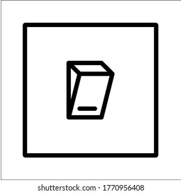 Switch icon outline style vector