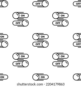 switch icon pattern. Seamless switch pattern on white background.