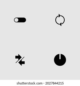 switch icon set isolated vector illustration