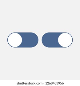 Switch icon, simple flat design. Vector