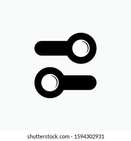 Switch Icon.  A Simple Vector Sign & Trendy Symbol for Design and Electrical Websites, Presentation or Apps Elements.