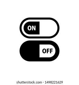 Switch icon symbol vector. on off icon on white background