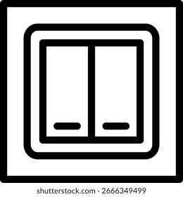 switch icon. Thin Linear Style Design Isolated On White Background