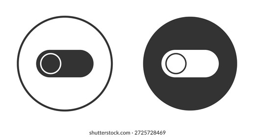 Alternar ícone em preto e branco na moda plana. adequado para design gráfico