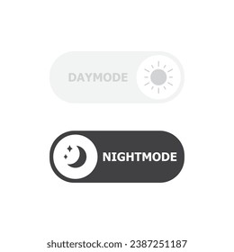 Switch icon vector illustration. Daymode, nightmode on isolated background. Off, on sign concept.