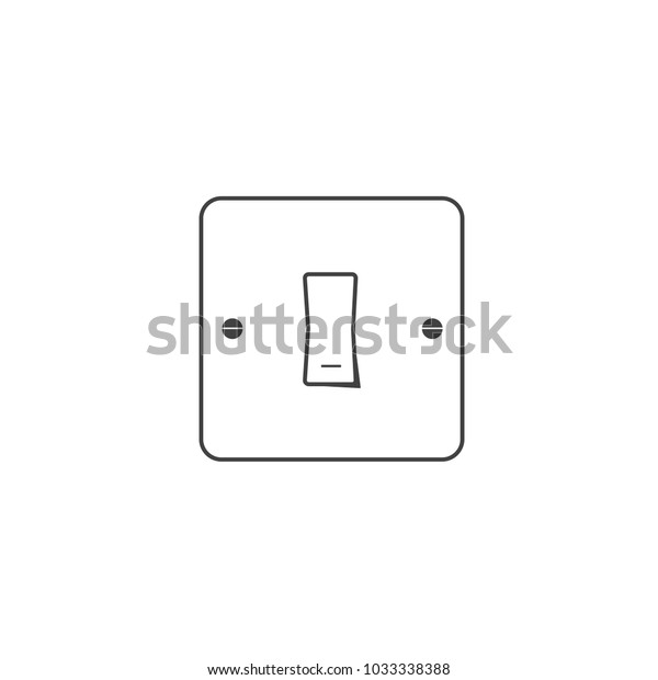 Switch Icon Vector Outline Stock Vector (royalty Free) 1033338388 