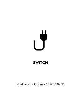 switch icon vector. switch sign on white background. switch icon for web and app