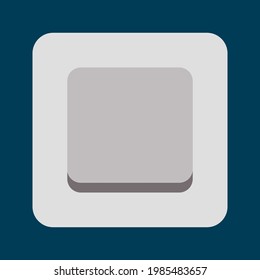 icono del conmutador. Vector de interruptor de pared. Signo de interruptor eléctrico. Ilustración del vector