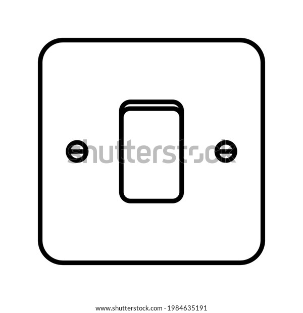 Switch Icon Wall Switch Vector Electric Stock Vector (Royalty Free ...