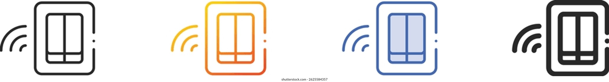 switch icon.Thin Linear, Gradient, Blue Stroke and bold Style Design Isolated On White Background