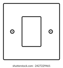 Switch illustration in outline and vector format.