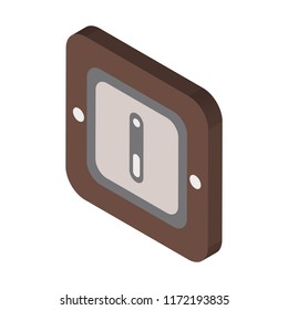Switch isometric left top view 3D icon