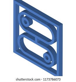 Switch isometric left top view 3D icon