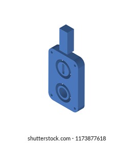 Switch isometric left top view 3D icon
