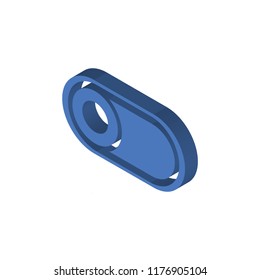Switch isometric left top view 3D icon
