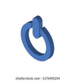 Switch isometric left top view 3D icon