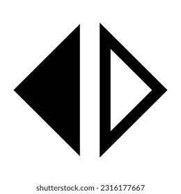 Switch Left icon isolated vector illustration on white background. High quality black style vector icons.