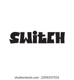 Cambiar la letra con la ilustración de diseño del logotipo. Cambiar el concepto de logotipo