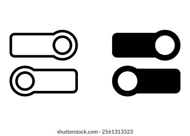 Switch line icon. Power off linear style sign for mobile concept and web design. outline vector icon. Symbol, logo illustration.