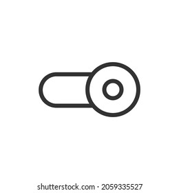 Switch line icon in trendy style. Stroke vector pictogram isolated on a white background. Switch premium outline icons.