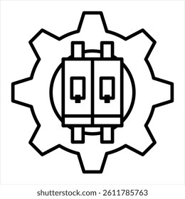 Switch Line Icon Vector Illustration