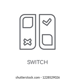 Switch linear icon. Modern outline Switch logo concept on white background from User Interface and Web Navigation collection. Suitable for use on web apps, mobile apps and print media.