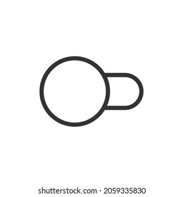 Switch minimal line icon. Web stroke symbol design. Switch sign isolated on a white background. Premium line icon.