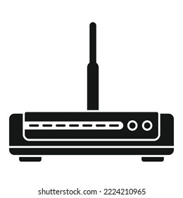 Switch modem icon simple vector. Wireless device. Internet wifi