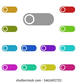 switch multi color icon. Simple glyph, flat vector of web icons for UI and UX, website or mobile application