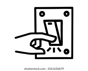 
Switch Off After Use Sign. Template isolated on white background. 2D simple flat style graphic design. Can be used as a sign or any purposes. Vector EPS10 