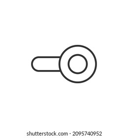 switch off editable stroke icon, icon vector 