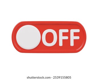 desativar ícone ilustração de renderização 3d