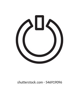 switch off icon illustration isolated vector sign symbol