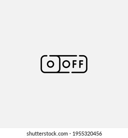 Desactivar vector de signo de icono,Símbolo, ilustración de logotipo para web y móvil