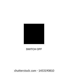 switch off icon vector black design