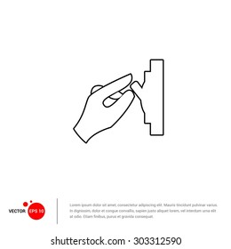 switch off icon - Vector Illustration