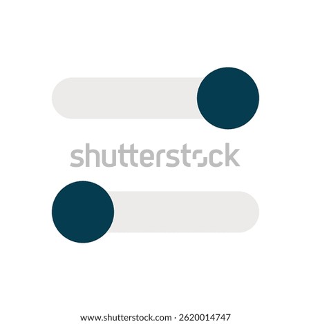 Switch Off Vector Icon for Power Control and Device Shutdown. Technology toggle design for UI. Flat Icon