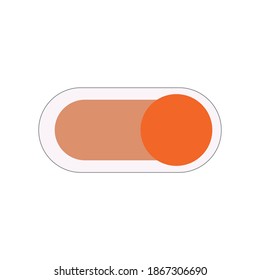 
Switch on and off button. Material design switch buttons set. Vector illustration.