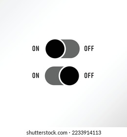 Switch on off buttons with minimalist style.