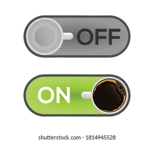 Switch on off with Coffee cup
