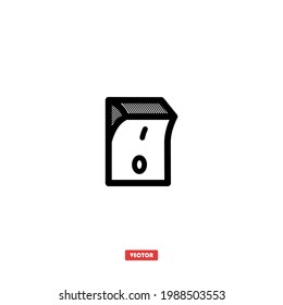 Switch on and off icon. Toggle icon symbol vector illustration