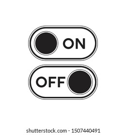 Switch On and Off icon. Vector illustration