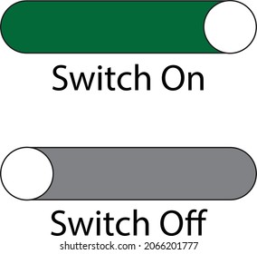 The switch on switch off icons 