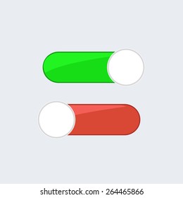 Switch on and off. Vector