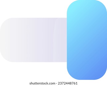 Switch on pixel perfect flat gradient color ui icon. Mobile application control. Turn on. Simple filled pictogram. GUI, UX design for mobile application. Vector isolated RGB illustration