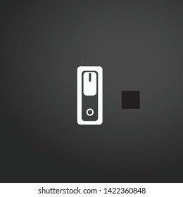 Switch On vector icon. Switch On concept stroke symbol design. Thin graphic elements vector illustration, outline pattern for your web site design, logo, UI. EPS 10.