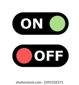 Switch on-off desig and creative icons vector.