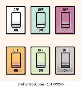 Switch ON/OFF icon, EPS10 vector format